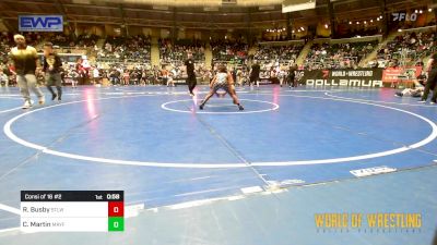 90 lbs Consi Of 16 #2 - Raheem Busby, Stl Warriors vs Cameron Martin, Mayfield Mat Academy