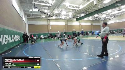 150 lbs Champ. Round 1 - Arman Arutiunian, Birmingham vs Rocky Lo, Long Beach Poly