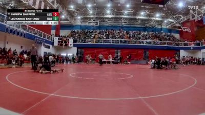 165 lbs Champ. Round 1 - Leonardo Santiago, Penn High School vs Andrew Shaffer, Chesterton