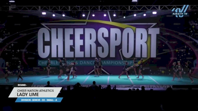 Cheer Nation Athletics Lady Lime 2023 L4 Senior D2 Small A 2023 Cheersport National