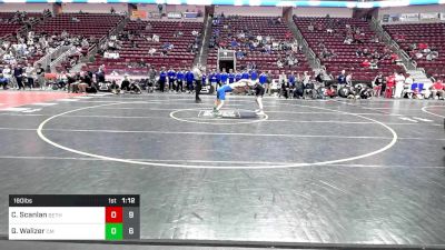 160 lbs Semifinal - Charlie Scanlan, Bethlehem Catholic vs Griffin Walizer, Central Mountain