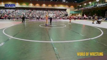 85 lbs Consi Of 8 #1 - Manny Ayala, Red Wave Wrestling vs JAY BEARBOW, Darko Valley Wolfpak