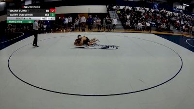 174 lbs Prelim - Avery Cummings, McDaniel vs Julian Schott, Marymount