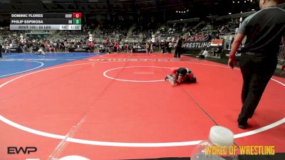 55 lbs Semifinal - Dominic Flores, Cory Clark Wrestling vs Philip Espinosa, Rough House
