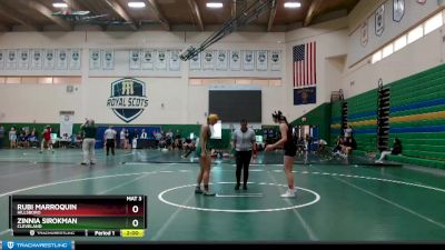 145 lbs Quarterfinal - Zinnia Sirokman, Cleveland vs Rubi Marroquin, Hillsboro