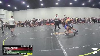 96 lbs Round 2 - Micheal Pearson, Carolina Reapers vs Jt Milligan, Summerville Takedown Club