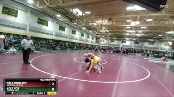 195 lbs Quarterfinal - Cole Dunlavy, Aberdeen Central vs Kolt Fox, Tatanka Tuff