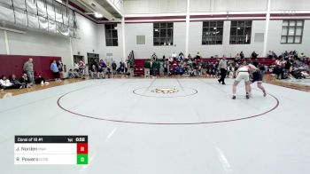 165 lbs Consi Of 16 #1 - Joe Norden, The Marist School vs Riley Powers, Charlotte Country Day