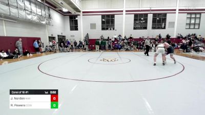 165 lbs Consi Of 16 #1 - Joe Norden, The Marist School vs Riley Powers, Charlotte Country Day