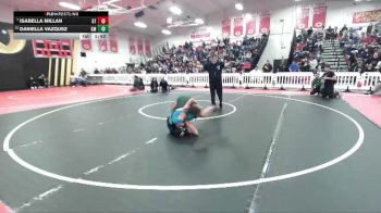 100 lbs Champ. Round 3 - Isabella Millan, Grand Terrace vs Daniella Vazquez, Garces Memorial