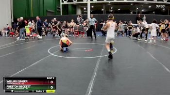 80 lbs Semis (4 Team) - William Singer, Takedown Elite vs Preston Beckett, Backyard Brawlers