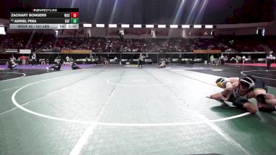 141 lbs Round Of 64 - Zachary Bongers, Wayne State College vs Adriel Pina, UCF