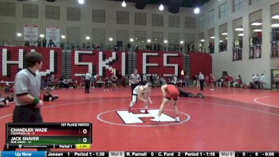 150 lbs Placement (16 Team) - Chandler Wade, Thompson HS vs Jack Shaver, Bob Jones