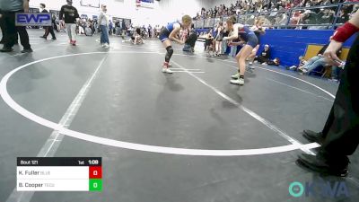 98 lbs Rr Rnd 2 - Kalley Fuller, Blue Devil Wrestling vs Brayleigh Cooper, Tecumseh Youth Wrestling