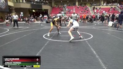 130 lbs Finals (2 Team) - Levi Schrader, Victory vs Jordan Moreno, The Untouchables