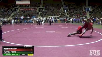 182 lbs Quarterfinal - ADARIUS MARTIN, Central vs Kunyea Moore, Dothan HS