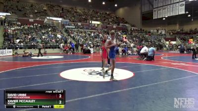 6A 106 lbs Cons. Round 1 - David Uribe, Fort Smith Northside vs Xavier Mccauley, Rogers