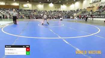 100 lbs Round Of 16 - Niko Birakos, Oakdale vs Dominic Mendoza, Pomona Elite