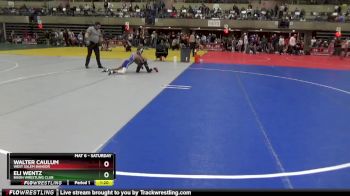 80 lbs Quarterfinal - Walter Caulum, West Salem Bangor vs Eli Wentz, Bison Wrestling Club