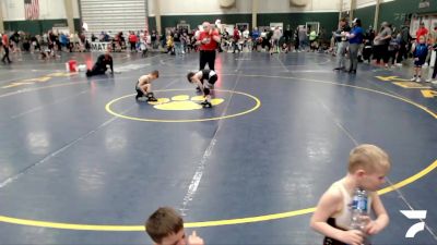 52 lbs Quarterfinal - Colton Kerr, Bryan Youth Wrestling vs Ronan Weaver, FoxFit