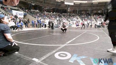 49 lbs Round Of 64 - Robyn Dunn, Ponca City Wildcat Wrestling vs Aston Amatucci, Team Tulsa Wrestling Club