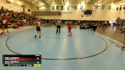 132 lbs Round 1 (3 Team) - Seth Wazelle, Rawlins vs Joey Canseco, Scottsbluff