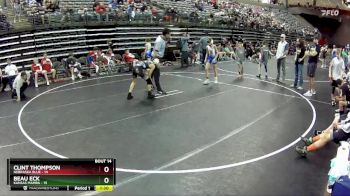 85 lbs Round 5 (6 Team) - Beau Eck, Kansas Mamba vs Clint Thompson, Nebraska Blue