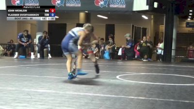 86 lbs 5th Place Match - John Weinlein, Wave Wrestling Club vs Vladimir Dvoryannikov, Toss Em Up Wrestling Academy
