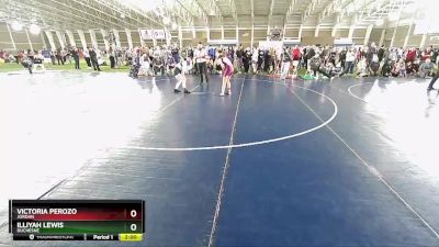 110 lbs Cons. Round 4 - Illiyah Lewis, Duchesne vs Victoria Perozo, Jordan