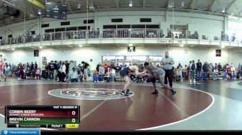 138 lbs Champ. Round 2 - Corbin Beery, Midwest Xtreme Wrestling vs Brevin Cannon, Indiana
