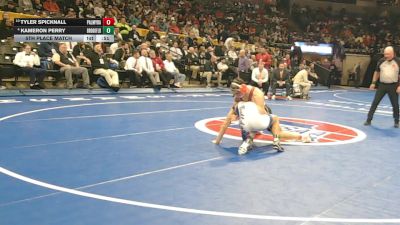138 Class 1 lbs 5th Place Match - Kameron Perry, Brookfield vs Tyler Spicknall, Palmyra