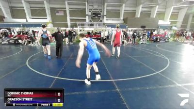 126 lbs Cons. Round 4 - Dominic Thomas, WA vs Graeson Streit, CO