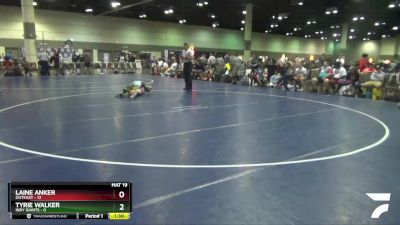120 lbs Round 2 (8 Team) - Tyrie Walker, Indy Giants vs Laine Anker, OutKast