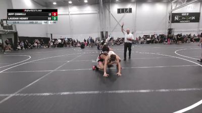 144 lbs Round 2 (6 Team) - Laudan Henry, Iron Horse Blue vs Jeff Cemelli, Lost Boys