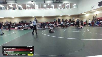 63 lbs Semifinal - Treyson Ross, Punisher Wrestling Company vs Jay Mendez, SelahFlo Vikings Wrestling