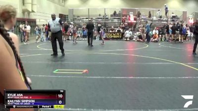 78 lbs Round 1 (4 Team) - Katelyn Gallegos, Beast Mode WA Pink vs Kahmari Harrell, Beast Mode WA Green