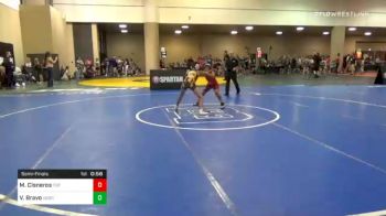 92 lbs Semifinal - Matheo Cisneros, Top Brother USA vs Vincent Bravo, Nebraska