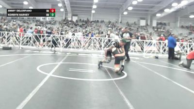 160 lbs Round Of 128 - Jimmy Delorfano, MA vs Korbyn Harvey, NM