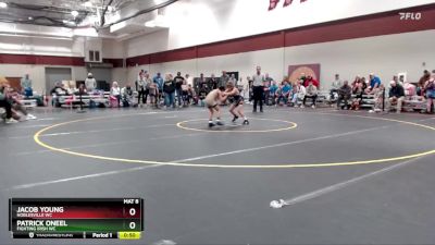 66-68 lbs Cons. Semi - Jacob Young, Noblesville WC vs Patrick Oneel, Fighting Irish WC