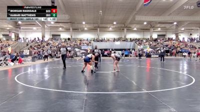 Girls 185 lbs Cons. Round 2 - Morgan Ragsdale, Bartlett High School vs Kamari Matthews, East Ridge High School