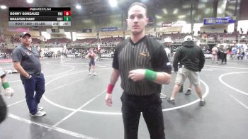 90 lbs Quarterfinal - Sonny Gonzalez, Pikes Peak Warriors vs Braxton Hart, Hays Wrestling Club