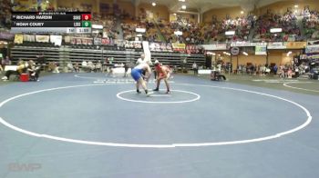 215 lbs Champ. Round 1 - Noah Couey, Leon Bluestem HS vs Richard Hardin, Solomon HS
