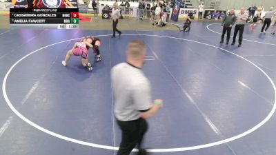 Junior Girls - 155 lbs 1st Place Match - Cassandra Gonzales, MN Elite Wrestling Club vs Amelia Fawcett, Michigan Wrestling Academy