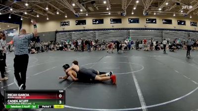 120 lbs Round 1 (8 Team) - Micah Garcia, Rough House vs Caden Acuff, Crossroads Wrestling