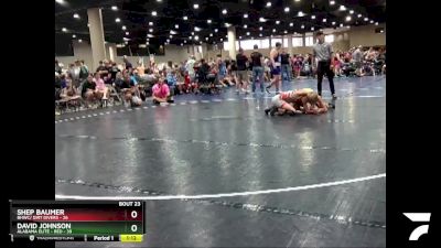 116 lbs Semis & Wb (16 Team) - Shep Baumer, BHWC/ Dirt Divers vs David Johnson, Alabama Elite - Red