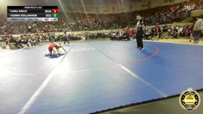 G5A-100 lbs Semifinal - Carli Sisco, McLoud-Girls vs Jazmin Dollarhide, Tonkawa-Girls