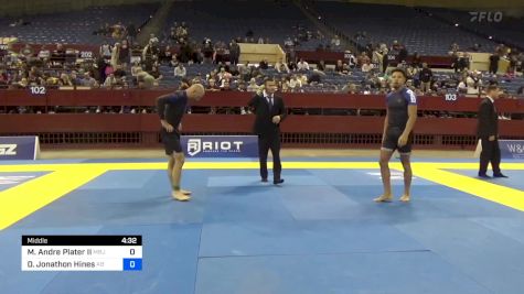Michael Andre Plater II vs Derek Jonathon Hines 2024 Pan IBJJF Jiu-Jitsu No-Gi Championship