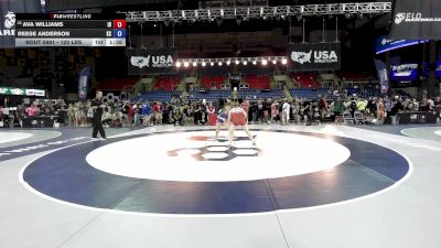 120 lbs Cons. Sub-rd Of 32 - Ava Williams, ID vs Reese Anderson, KS