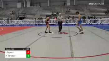 120 lbs Prelims - Lane Cross, MO vs Matthew Karagias, NC