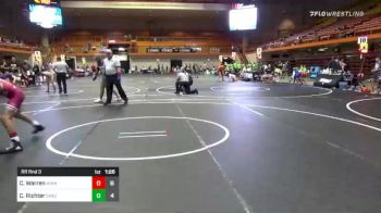 120 lbs Rr Rnd 3 - Connor Warren, Minnesota All Stars vs Caleb Richter, Crazy Bad Rushmore?s